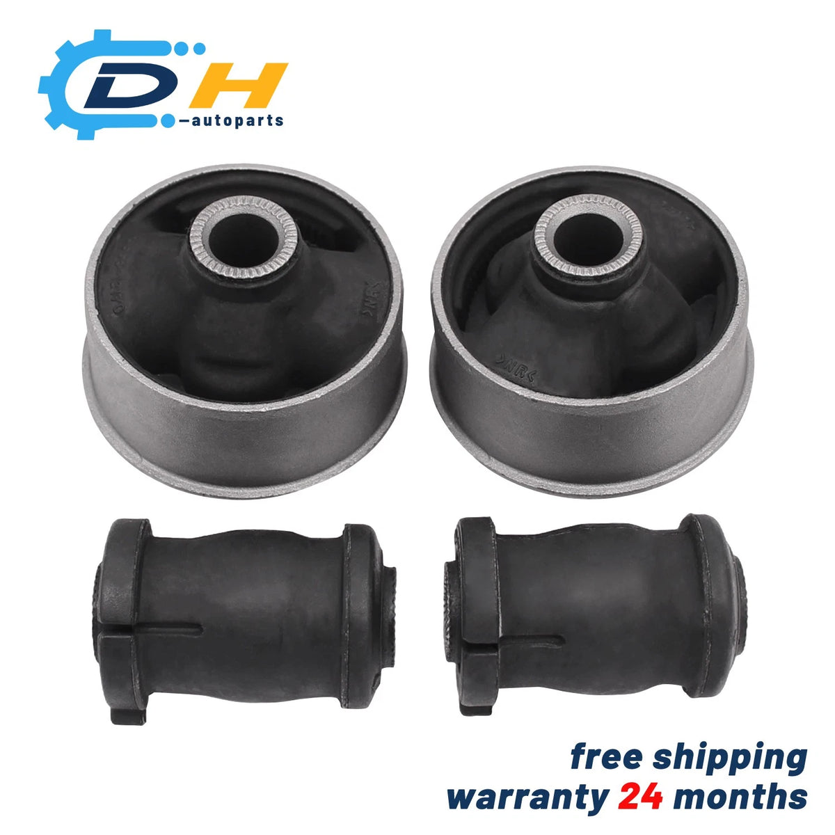 2X Front Lower Control Arm Bushings for Toyota Corolla (2003–2014) 48655-121702+48654-121202, 48654-12160, 48655-02040