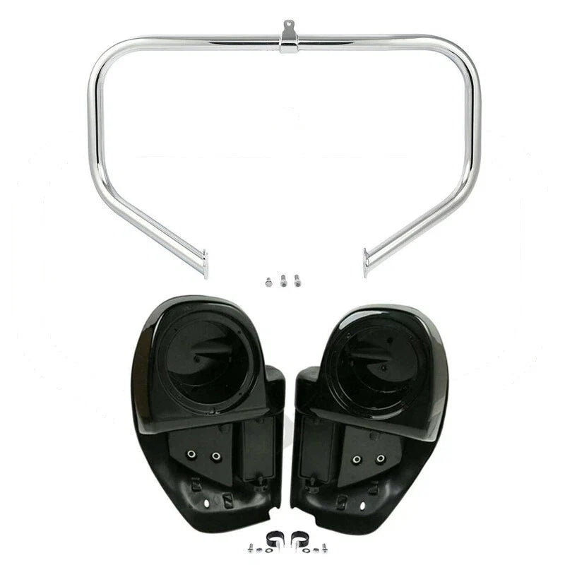 Lower Vented Fairings 6.5" Speaker Pod for Harley Touring (2014–2023)