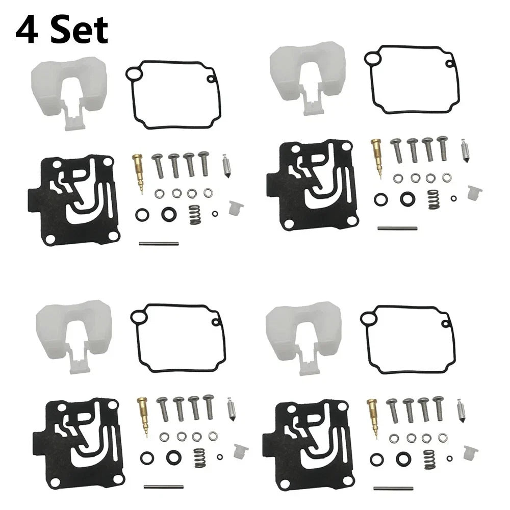 4X Carburetor Repair Kit for Yamaha Outboard 4Stroke (62Y-W0093-11, 62Y-W0093-10)