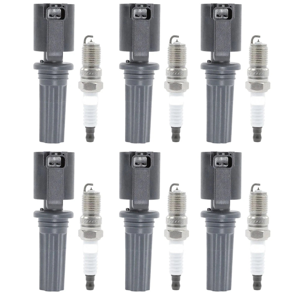 Ignition Coil and Spark Plug Kit for Lincoln LS (2000–2005) 18085127, FD496, NGK7164