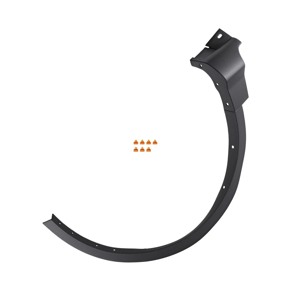 Black Polypropylene Front Right Fender Flare for Ford Escape (2013–2017) CJ5Z16268AA