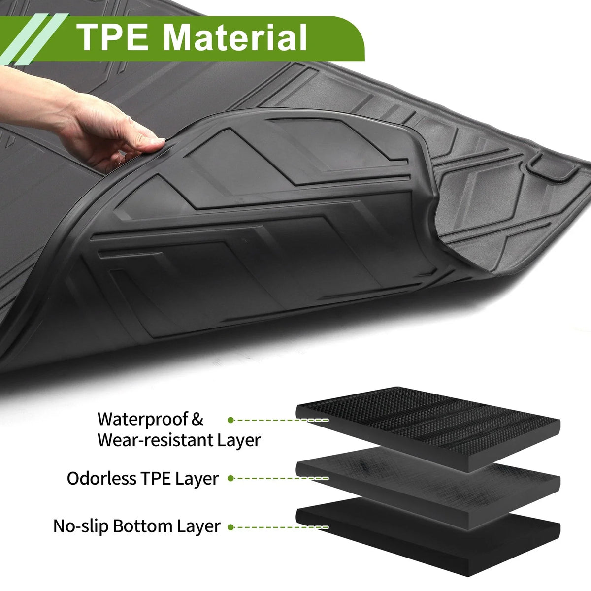 Rear Trunk Mat for Lexus NX NX300 NX300h (2015–2021) TPE Cargo Liner