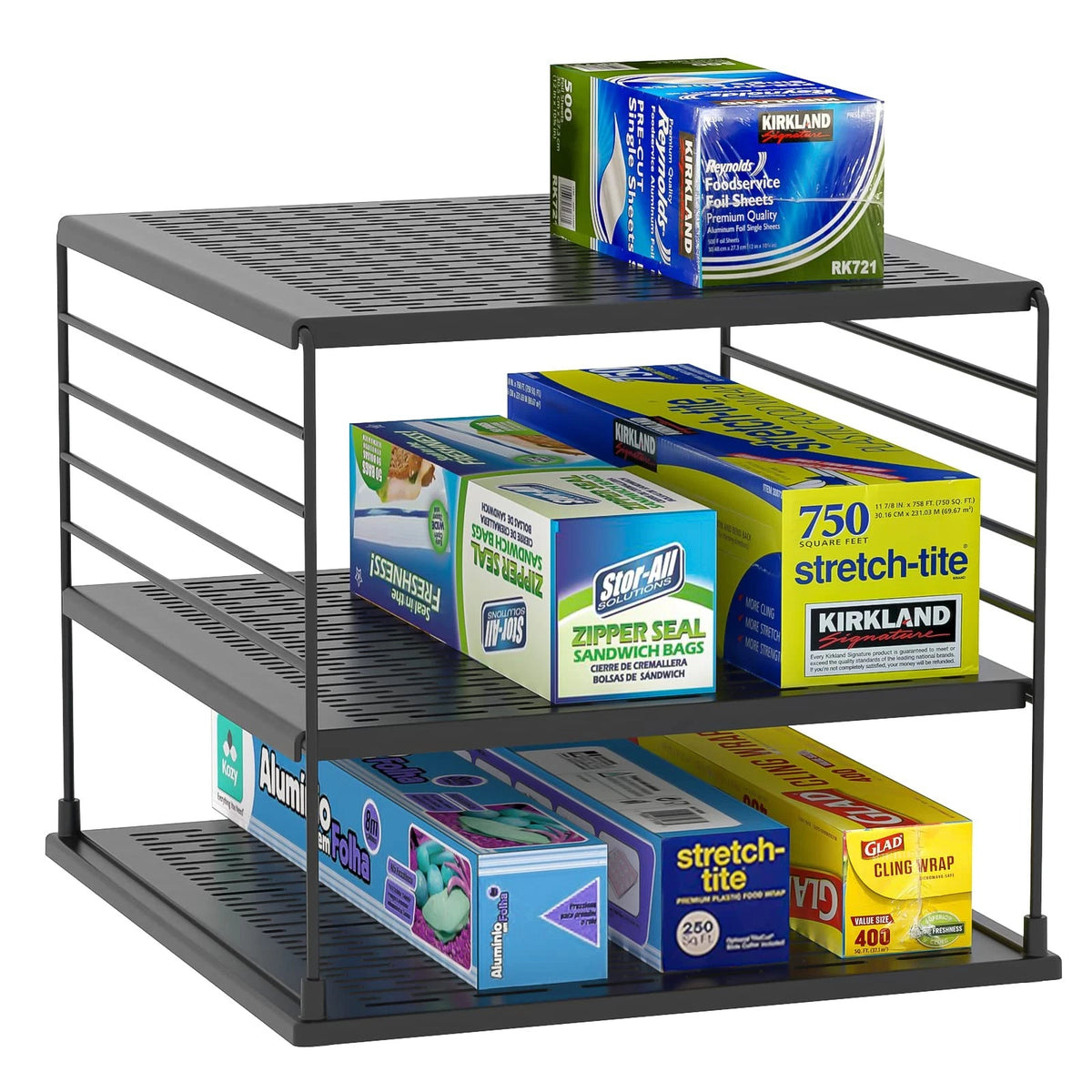 Divided Compartment Holder for Cabinet Organizers