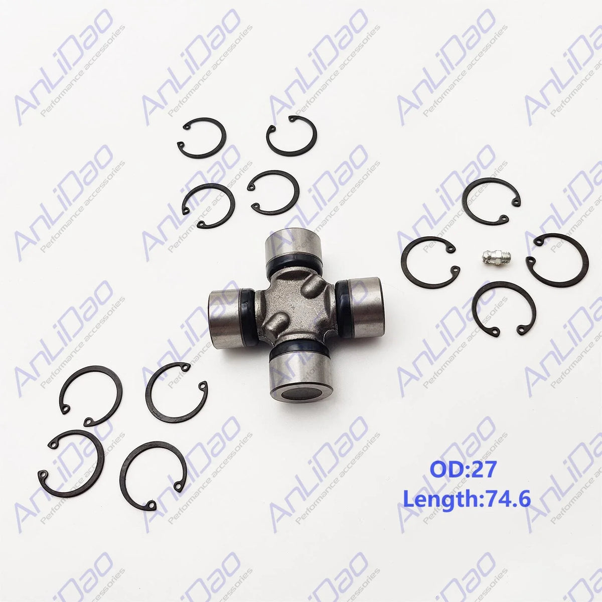 U-Joint with Clips & Zirc for Mercruiser Alpha 1 Gen 2 Bravo (N/A)