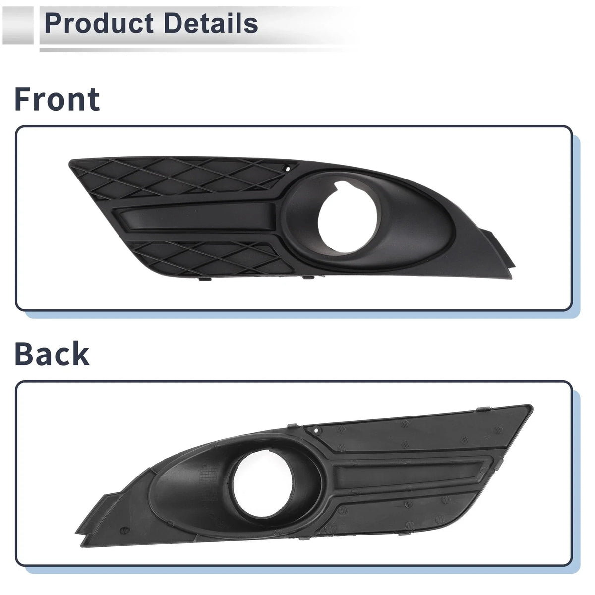 1 Pc Fog Light Grill for Ford Focus (2007–2008) No. 5M5J15A245BA