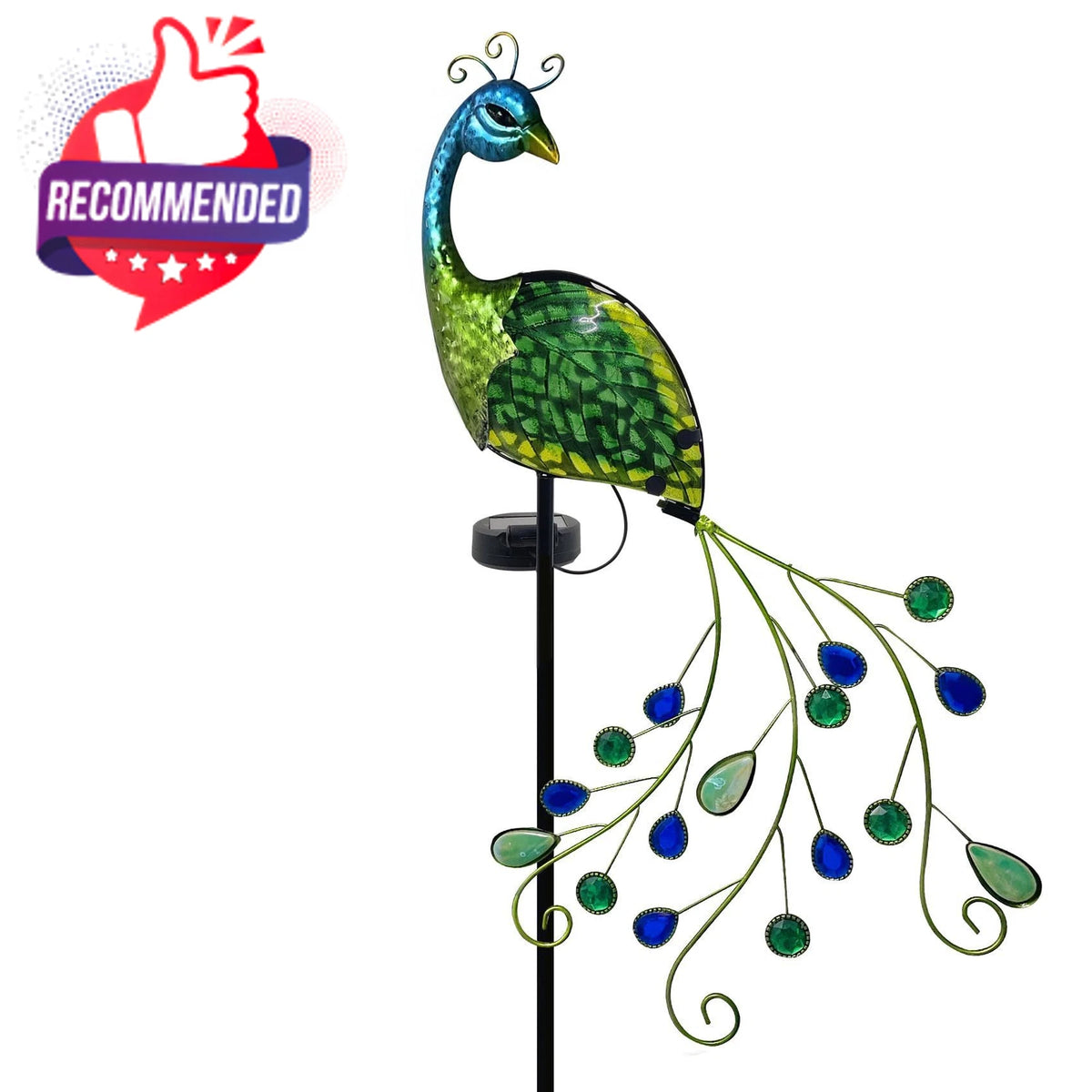 Solar Garden Stake Lights for Decorative Landscape (Waterproof Metal Glass)
