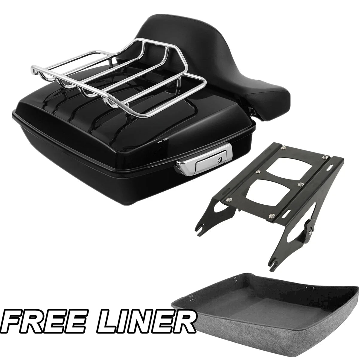 Chopped Trunk Pad Mount Rack for Harley Touring Electra Glide (2014–2026)