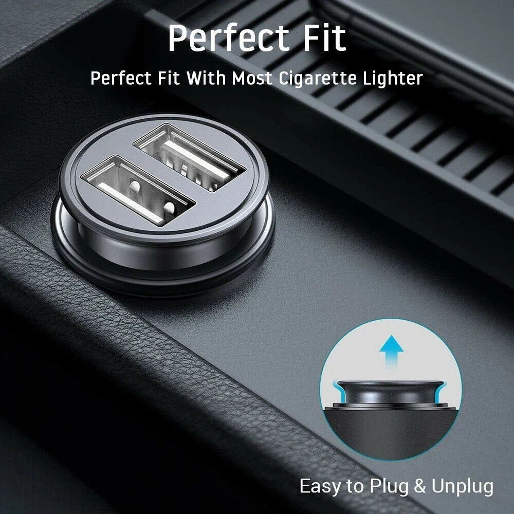 Dual Port Car Charger Adapter for Universal Use (2010–2023)