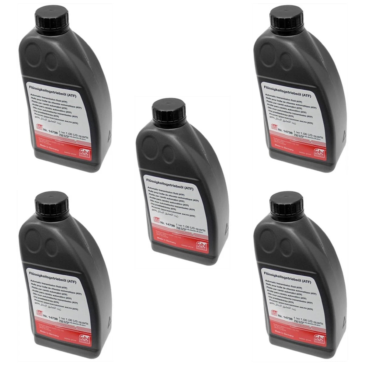 Set of 5 Automatic Transmission Fluids for VW 323 325 330 (2012–2020)