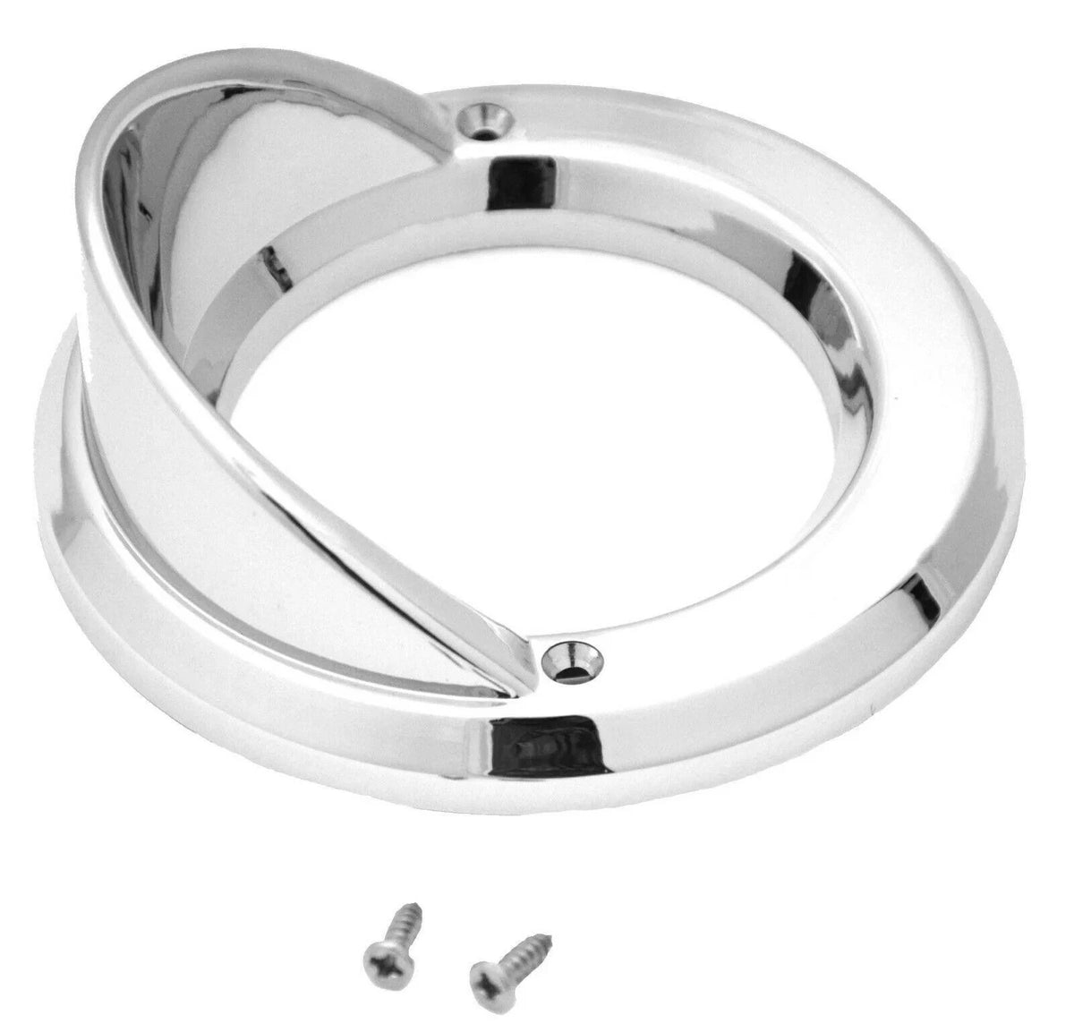 Light Grommet Bezel 2.5" Round Chrome Plastic for Automotive (UP#10482)
