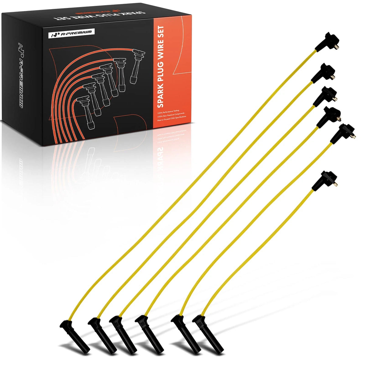 6X Spark Plug Wire Set for Ford Explorer 2002–2010 (3U2Z12259D, WR-6096)