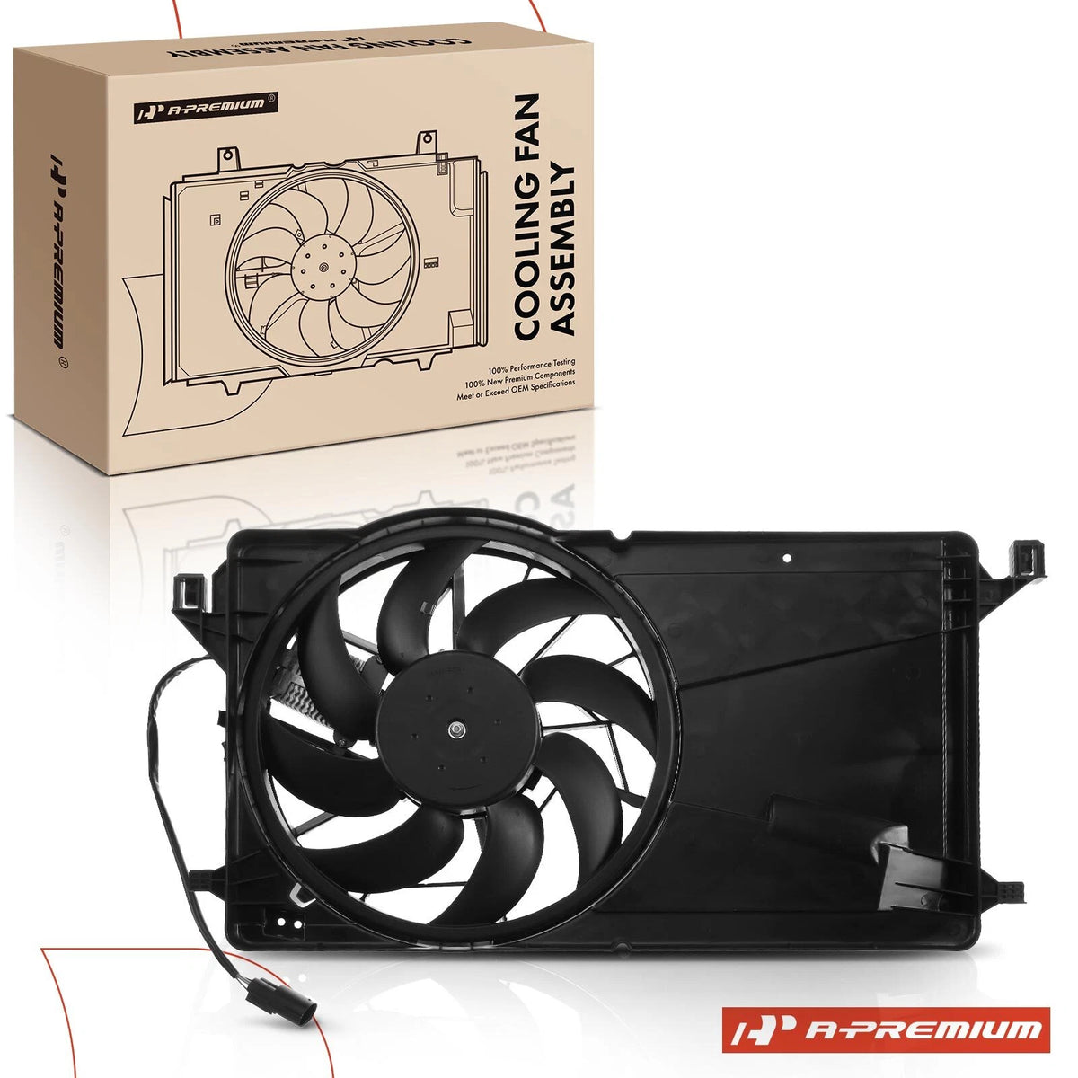 Cooling Fan Assembly for Mazda 3 (2004–2009) Z60215025B Z60215025C Z60215025D