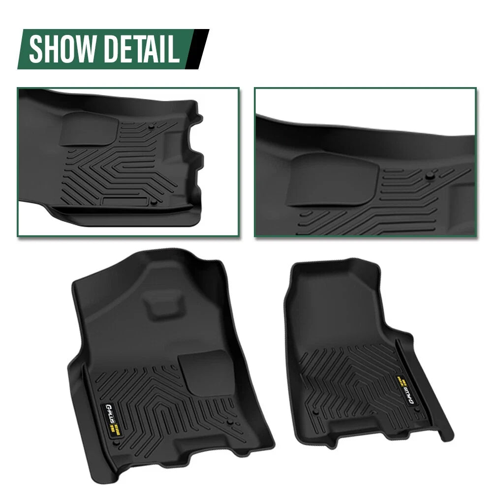 Set of TPE Floor Mats for Dodge Ram 1500 Crew Cab (2019–2024)