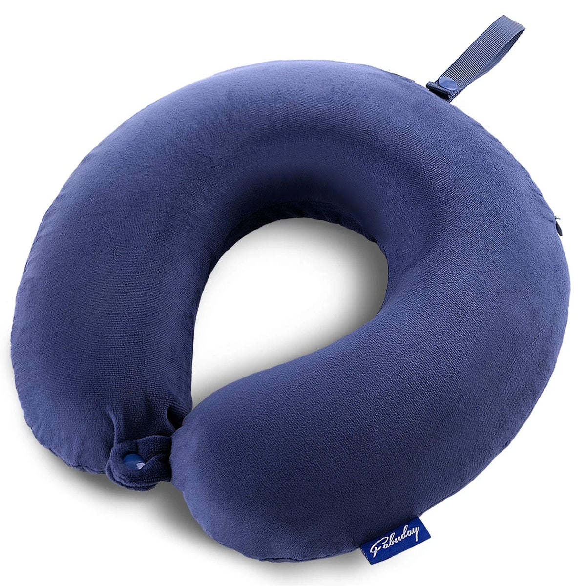 Travel Pillow for Adults - Memory Foam Head Neck Support, Blue