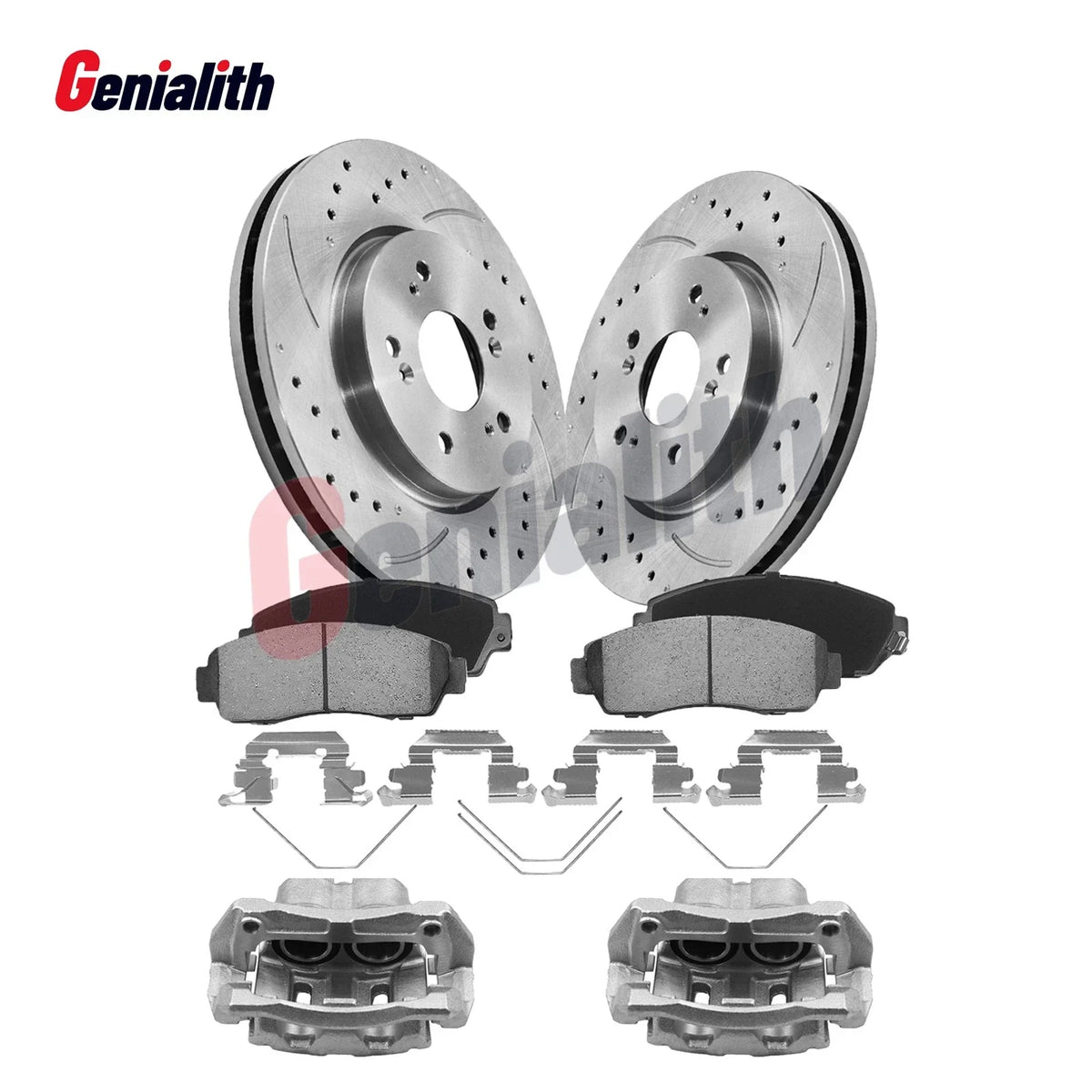 Front Brake Rotors & Calipers for Honda CR-V (2007–2016) & Acura RDX (2007–2012)