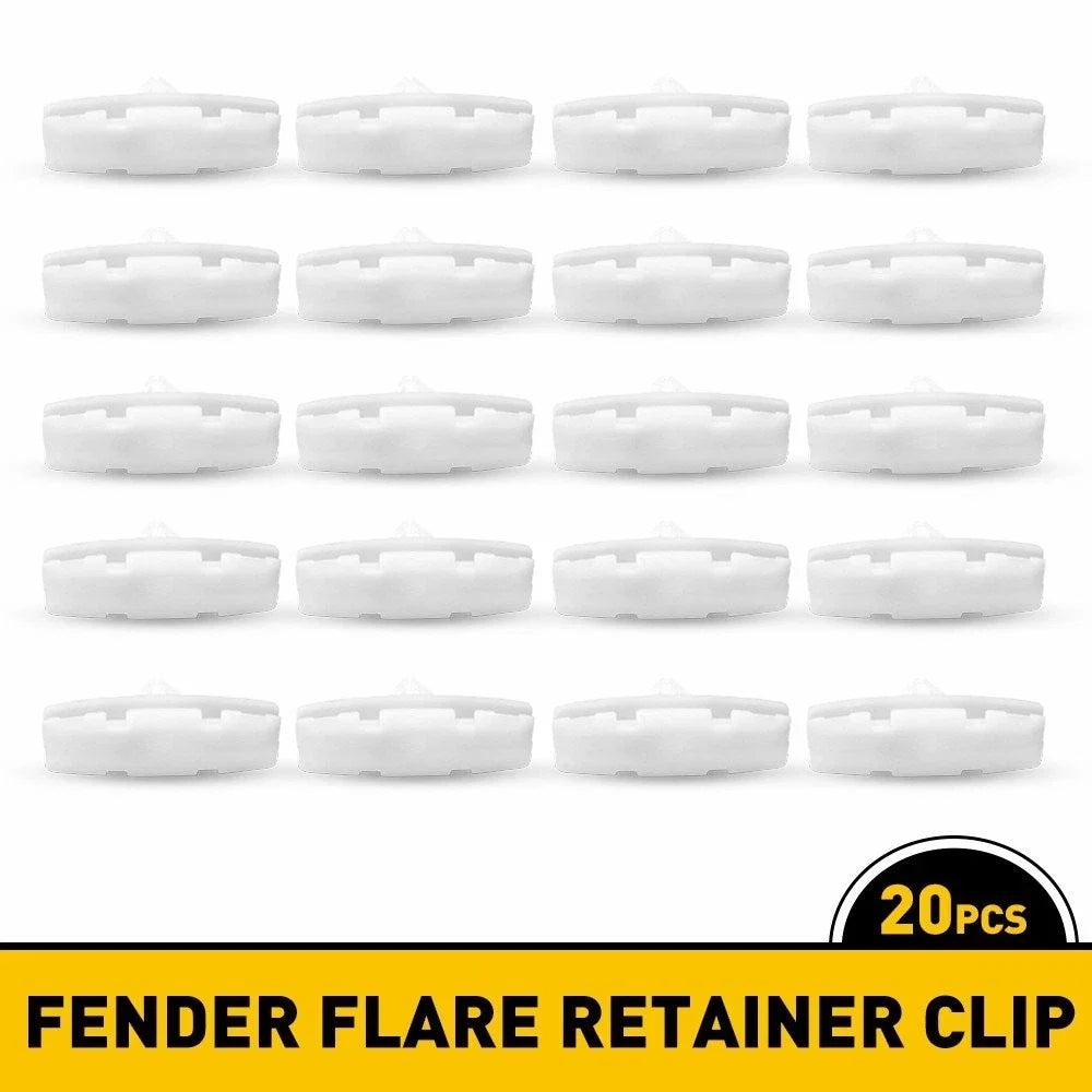 20pcs Fender Flare Moulding Clips 68395634AA for Jeep Wrangler (2018–2020)