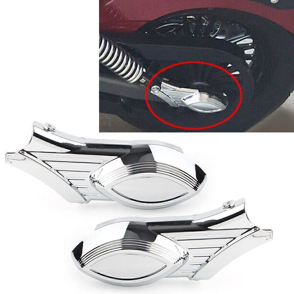 2pcs ABS Chrome Rear Swingarm Axle Bolt Covers for Indian Scout (2015–2016)
