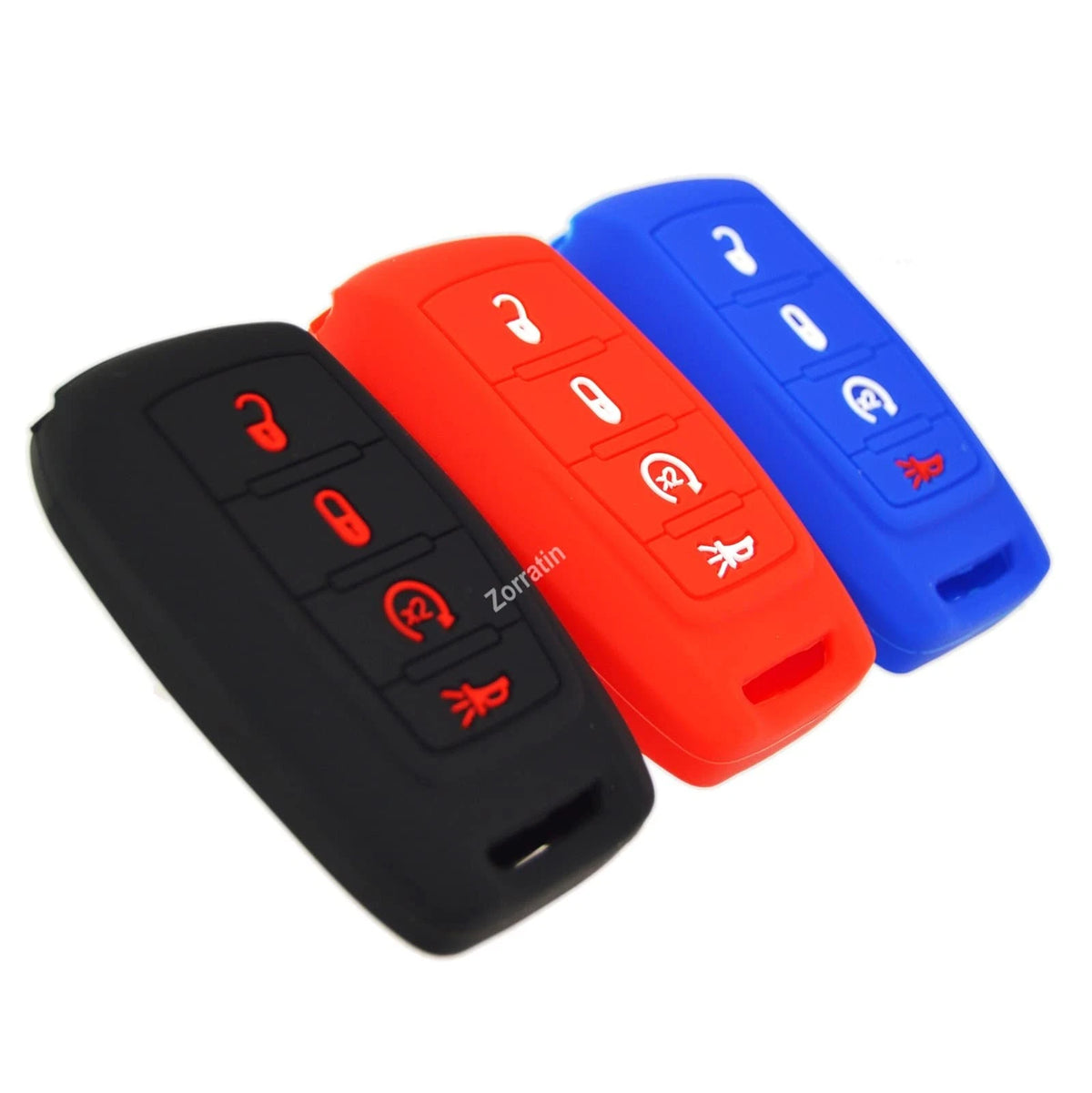 Silicone Key Fob Cover for Ram 1500 2500 3500 (2019–2025) 4 Button Protector
