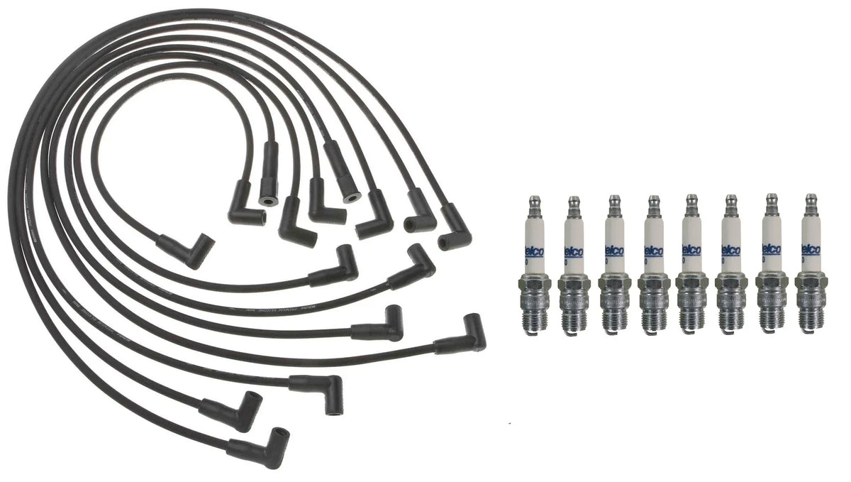 Pro Ignition Wire Set & ACDelco Rapidfire Spark Plugs for Chevy K10 (1970–1987)