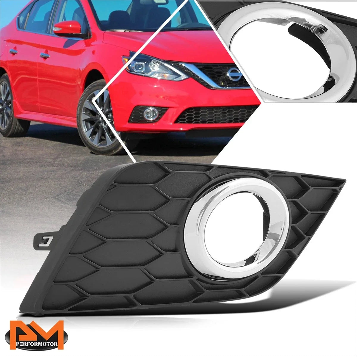 Fog Light Lamp Bezel Cover for Nissan Sentra (2016–2018)