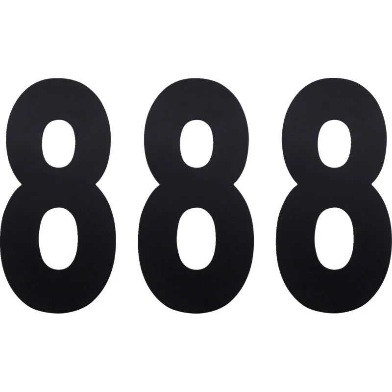 Standard Numbers for Factory Effex (Black) - 02-4458