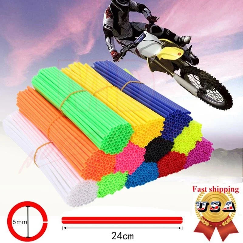 72PCS Spoke Wraps for Motorcycle Dirt Bike (Fits )