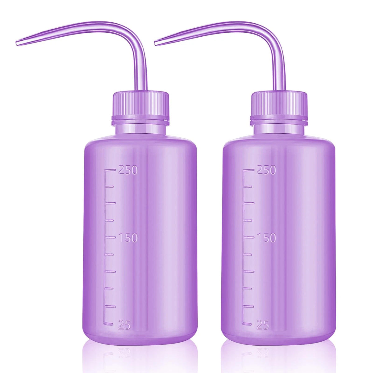 2X Wash Bottles for Safety Watering Tools (250ml, Purple)