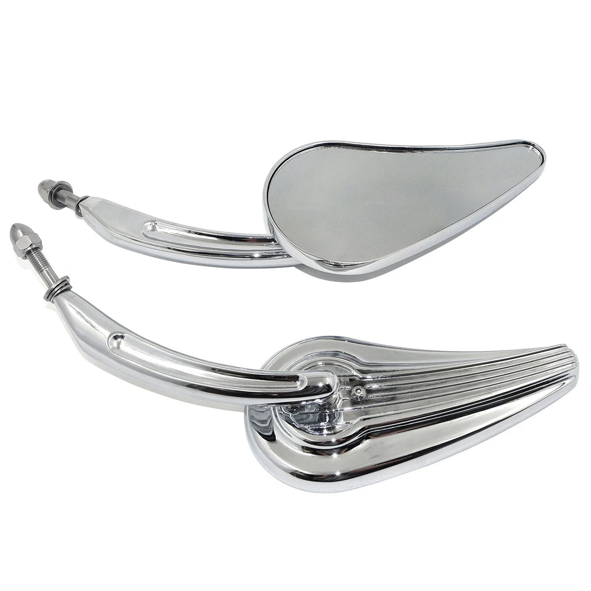 Custom Tailfin Mirrors for Harley CVO Road King Softail Street Glide Fat Bob (2010–2023)