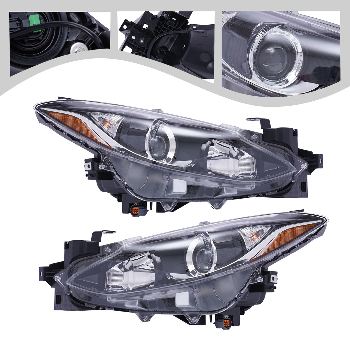 Headlight Set for Mazda 3 (2014–2016) BPW1510K0 BPW1510L0