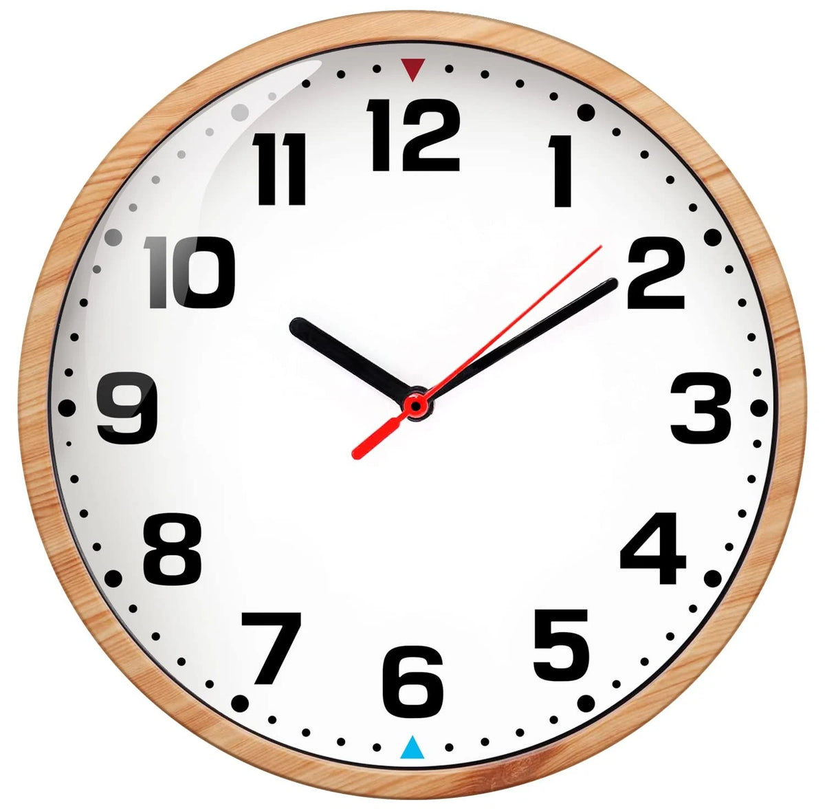 9 Inch Silent Non-Ticking Wall Clock for Home Decor (Battery Operated)
