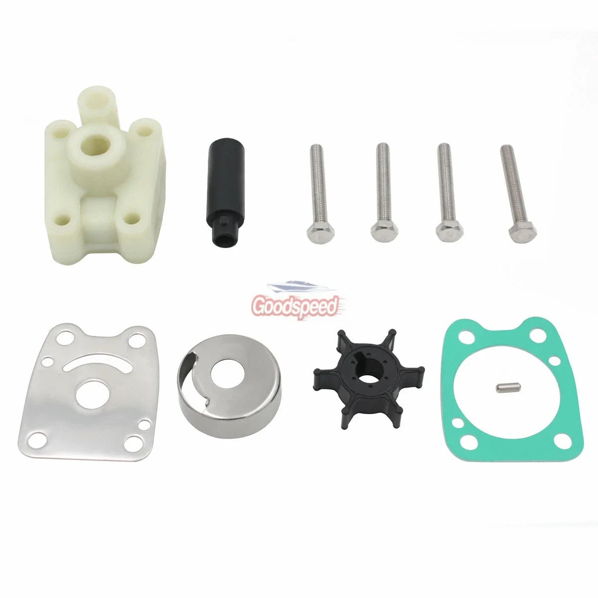 Water Pump Repair Kit for Yamaha Marine 4 HP 5 HP Outboard (6E0-W0078-A2-00)
