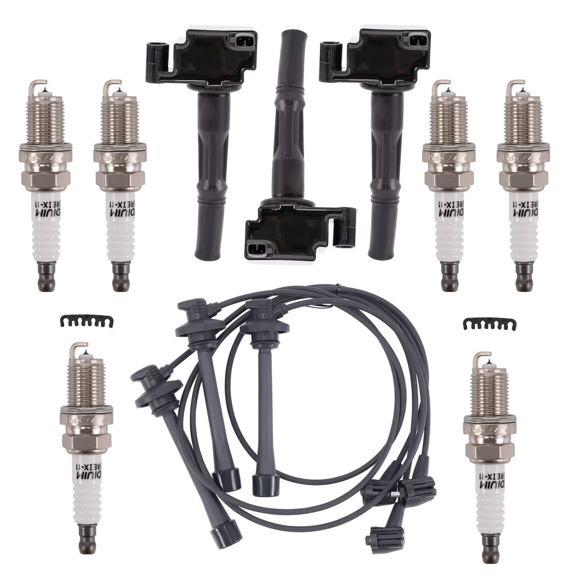 Ignition Coils & Spark Plug Wires Set for Toyota 4Runner Tacoma Tundra (1996–2004)