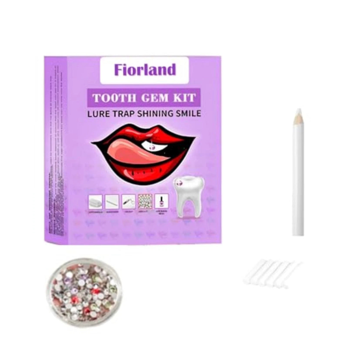 Tooth Gem Kit for DIY Crystals Jewelry (Multi-color)