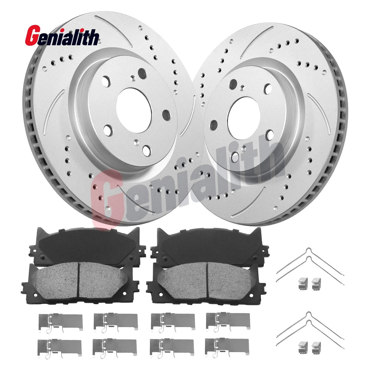 Front Disc Brake Rotors Pads Kit for Toyota Camry Avalon (2007–2018)