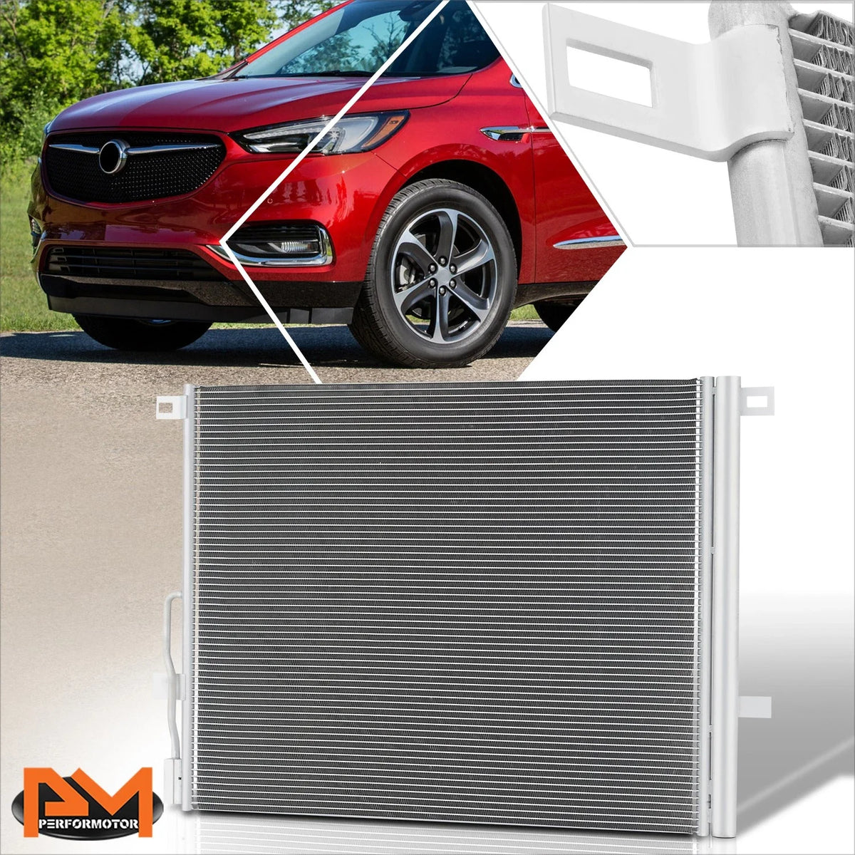 A/C Condenser for Buick Enclave Chevy Traverse (2018–2023) Aluminum Core