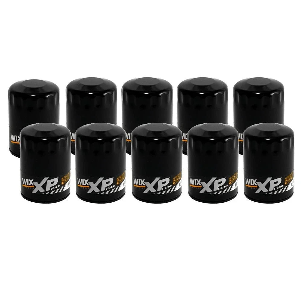 Set of 10 Wix 51522XP Engine Oil Filters for (Spin-On)