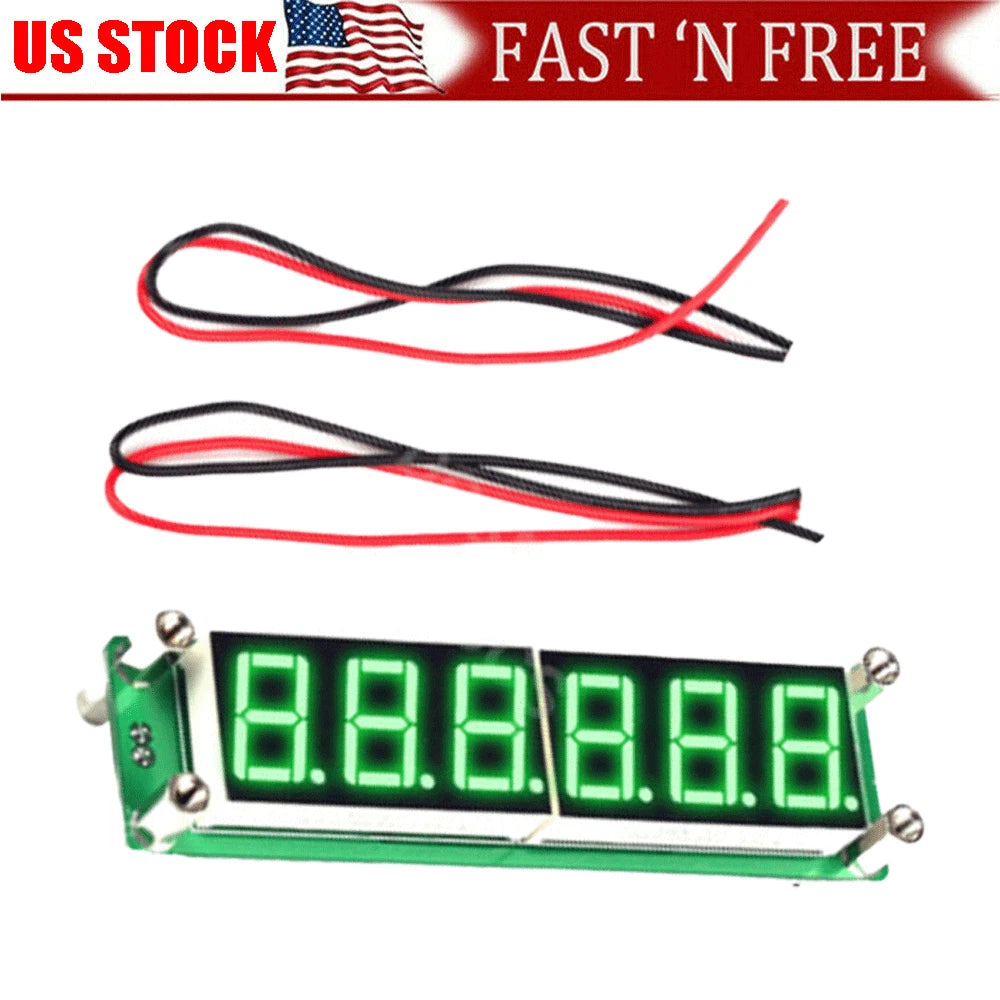 LED Display RF Signal Frequency Counter for DC 8~15V (0.1MHz–65MHz)