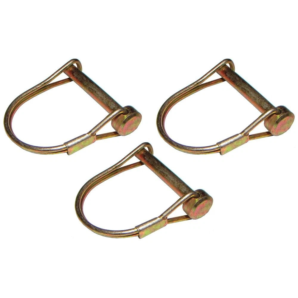 3-Pack PTO Round Wire Shaft Locking Pin 1/4” x 2” P14PTL 4021413