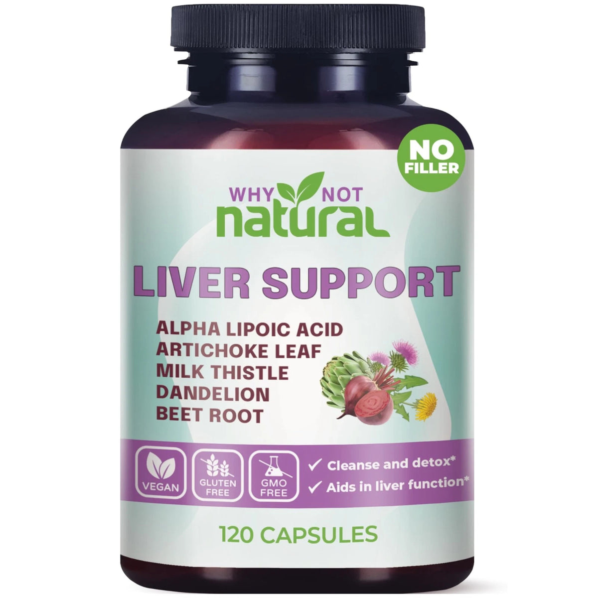 5-in-1 Liver Health Formula Supplement for (120 Count)
