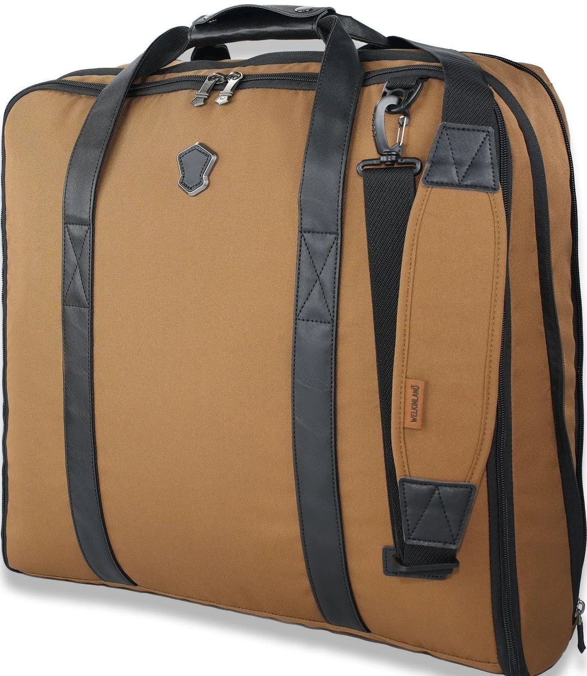 2-Suit Carry On Garment Bag for Travel (30L) - Brown