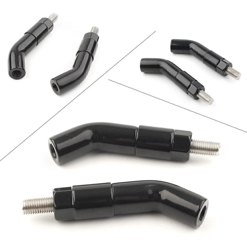Mirror Stem Extenders for Harley Davidson Iron 1200 XL1200NS (2018–2019) Black