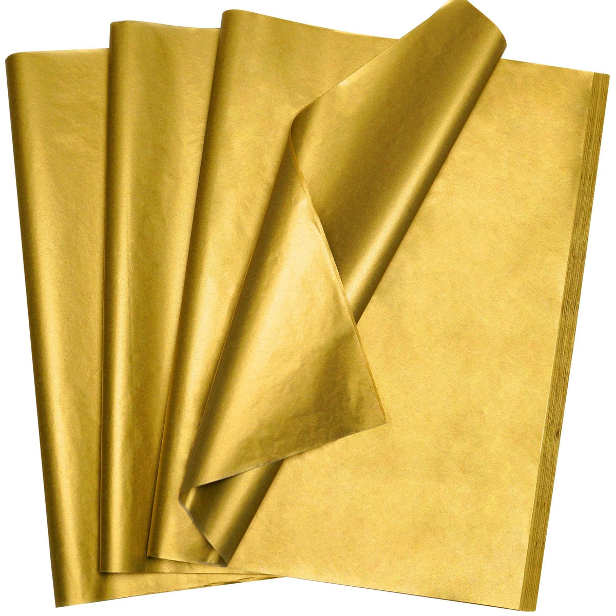 100 Sheets Metallic Gold Tissue Paper for Gift Wrapping 14"X20"