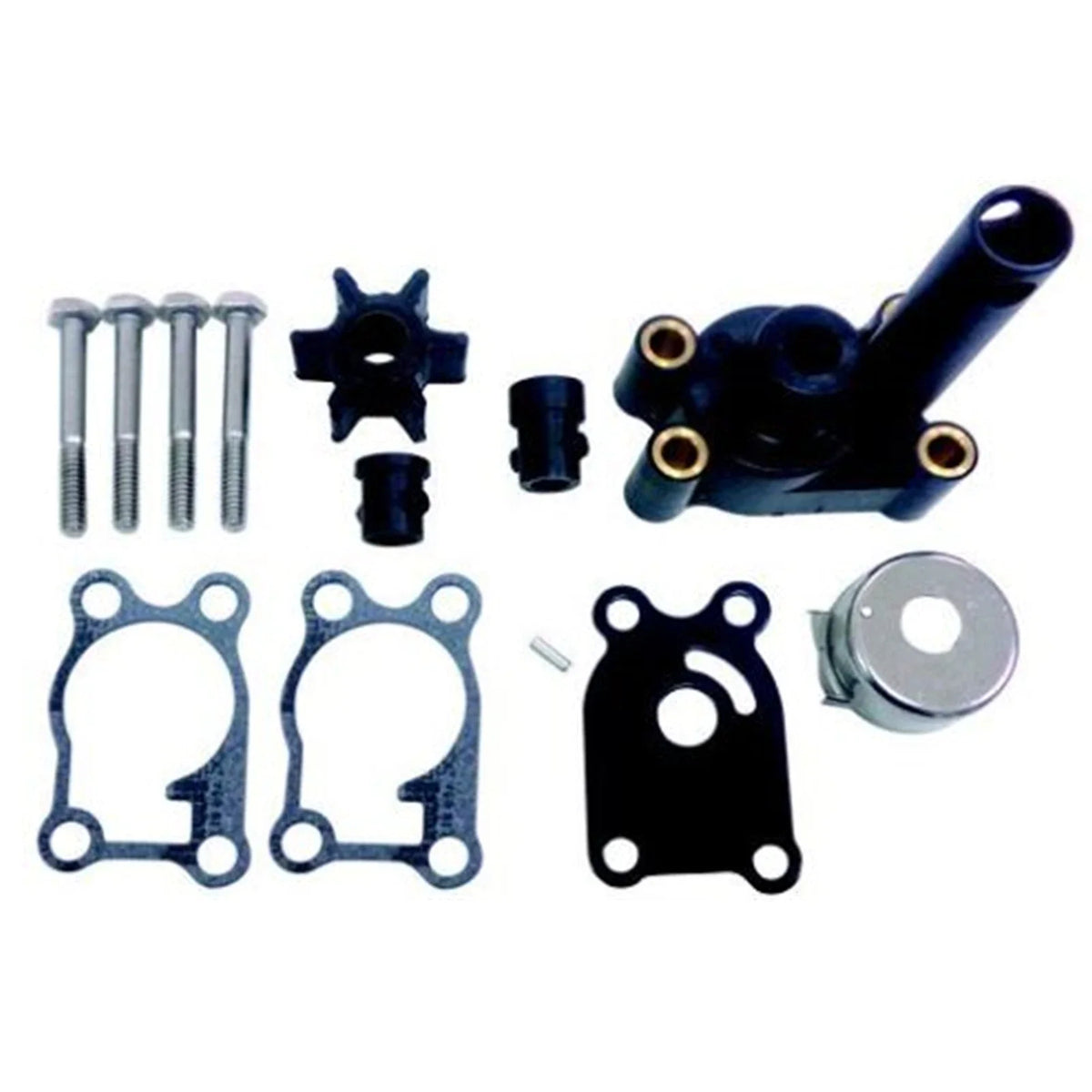 Water Pump Impeller Kit for Johnson Evinrude Outboard (2-8 HP, 2-Stroke)
