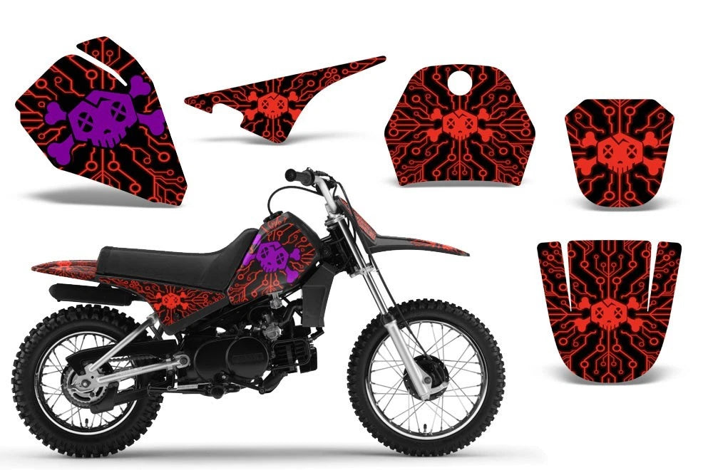 Graphic Stickers + PLT Decals for Yamaha PW80 (1996–2006)