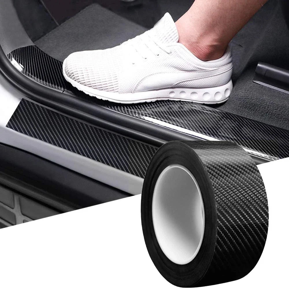 Protector Sill Scuff Cover for - Carbon Fiber, Anti Scratch