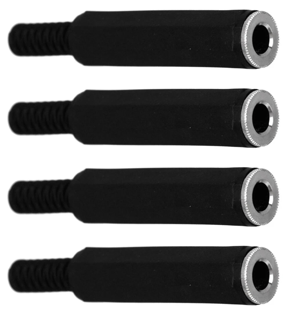 4-Pack 6.35mm 1/4 Inch Stereo TRS Female Jack for Various Applications