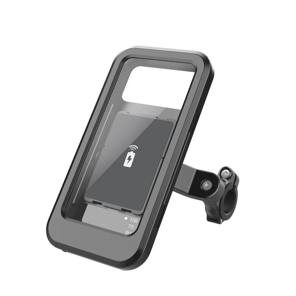 Motorcycle Phone Holder with Wireless Charging for Universal Fit (2010–2023)