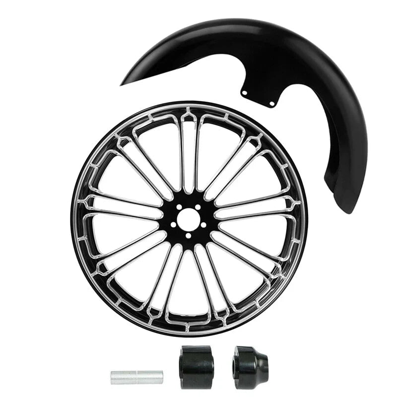 21" Front Wheel Rim for Harley Road King (2008–2024) - Single Disc Hub & Fender