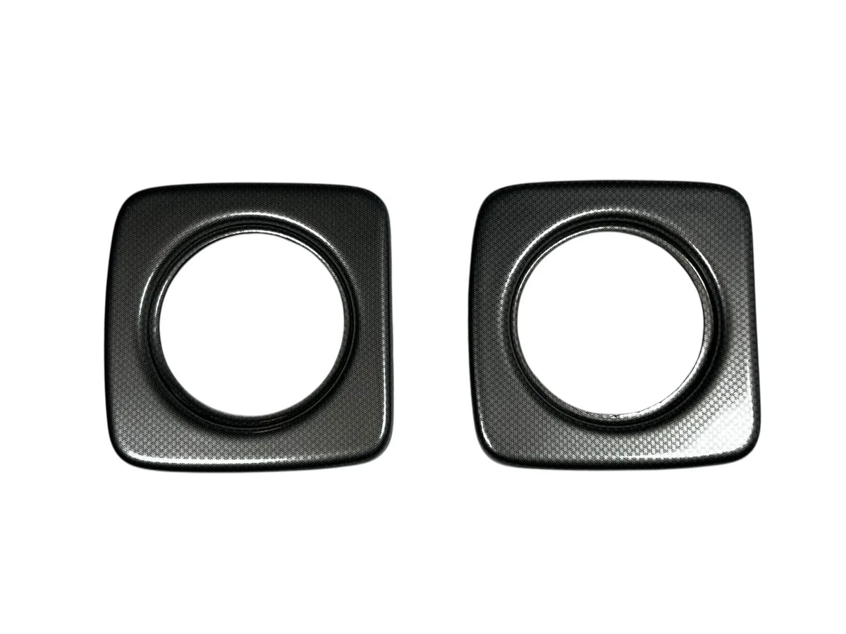 2X Marine Carbon Gauge Trim for 3 3/8in Cutout
