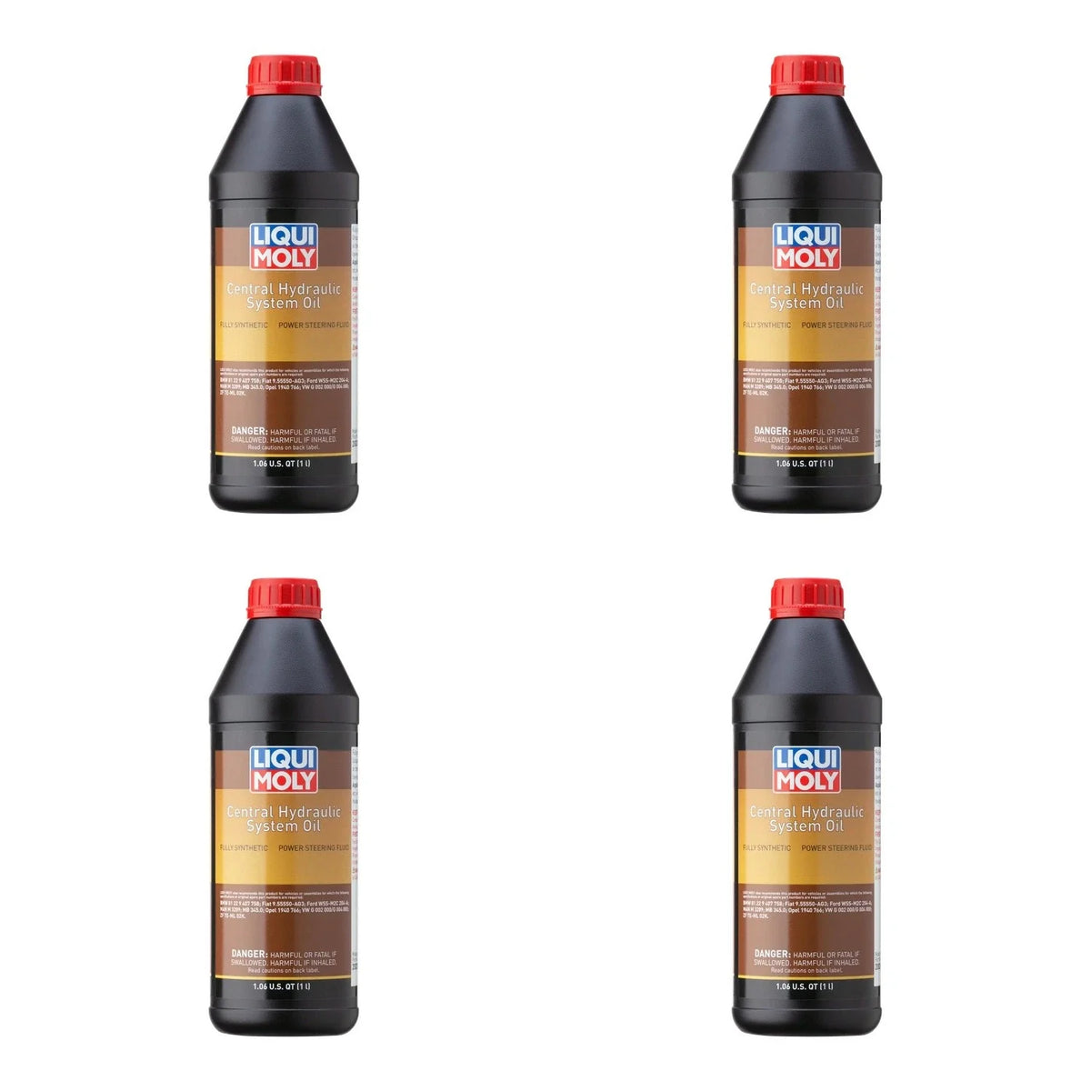 Set of 4 Liqui Moly Hydraulic Oil for Central Hydraulic System (4L)